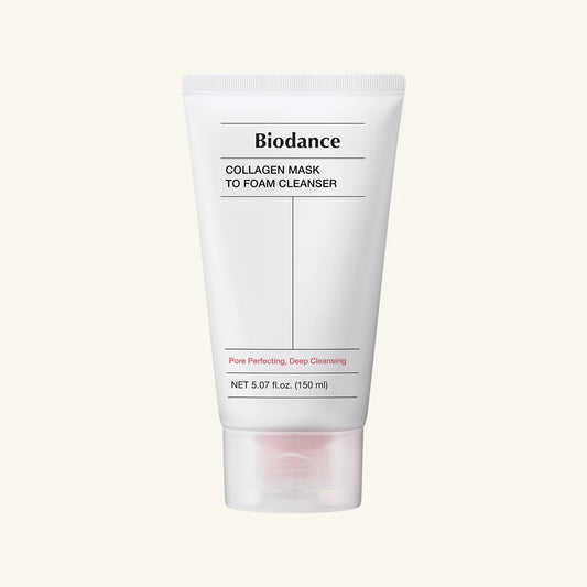 Collagen Mask to Foam Cleanser